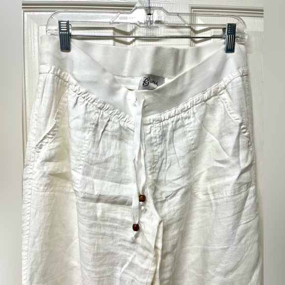 Guess brand linen white pants size XL Front and back pockets - Picture 5 of 8